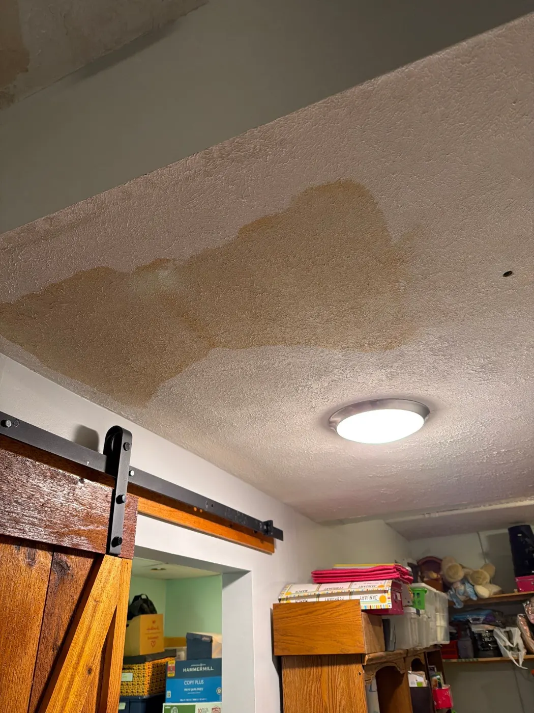 IICRC certified dry-out in progress at Pendleton home